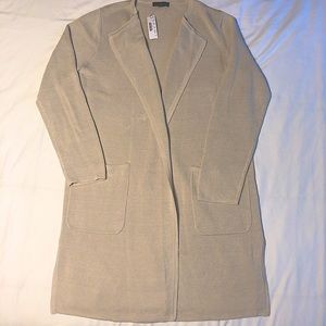 J.Crew Juliette collarless sweater blazer